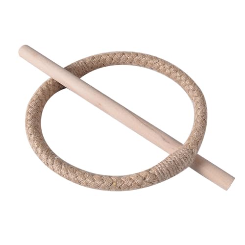 Vorhanghalter für Vorhänge, Bauernhäuser, Baumwollseil, Juteseil, Raffhalter mit Holzstab, Vorhangschnalle, für den Innenbereich Vorhanghalter für Vorhänge, Bauernhäuser, Baumwollseil, Juteseil, Raffhalter mit Holzstab, Vorhangschnalle, für den Innenbereich von Jiqoe