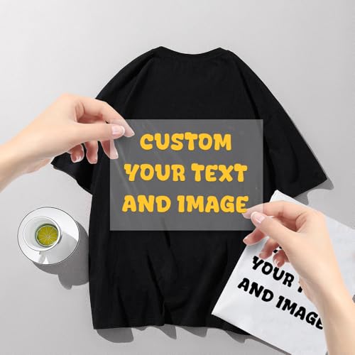 Jishiletao Personalisierte Bügelbilder, Aufkleber für T-Shirts/Kleidung/Tasche/Schuhe/Hüte, DTF-Übertragungen, bereit zum Drücken, DIY Ihr Foto/Text/Logo/Brief Jishiletao Personalisierte Bügelbilder, Aufkleber für T-Shirts/Kleidung/Tasche/Schuhe/Hüte, DTF-Übertragungen, bereit zum Drücken, DIY Ihr Foto/Text/Logo/Brief von Jishiletao