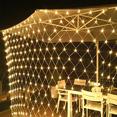 Jiubiaz LED Lichternetz 200LED Lichtervorhang Lichterkette Außen 2x2m Warmweiß Weihnachtsbeleuchtung mit 8 Modi und Speicherfunktion Wasserdicht für Büsche Garten Weihnachtsbaum Zimmer Balkon Jiubiaz LED Lichternetz 200LED Lichtervorhang Lichterkette Außen 2x2m Warmweiß Weihnachtsbeleuchtung mit 8 Modi und Speicherfunktion Wasserdicht für Büsche Garten Weihnachtsbaum Zimmer Balkon von Jiubiaz