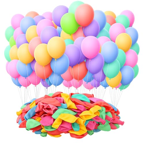Latex-Luftballons in verschiedenen Farben, für Partys, Hochzeiten und Veranstaltungen, hochwertige luftgefüllte Dekoration, 30,5 cm, gemischte Farben, 200 Stück, 200 Stück von Jiujuda9