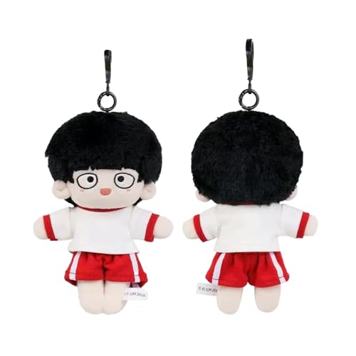 Jiumaocleu Anime Kageyama Shigeo Stofffigur 22 cm Mob Puppen Shigeo Kageyama Stoffpuppen Sofa Bett Auto Tasche Anhänger Dekoration Geschenk (Kleidung ist abnehmbar) von Jiumaocleu