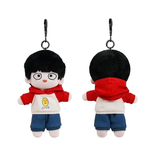 Jiumaocleu Mob Stofffigur Kageyama Shigeo Puppen – 22 cm Shigeo Kageyama Stoffpuppen Sofa Bett Auto Tasche Anhänger Dekoration Geschenk (Kleidung ist abnehmbar) von Jiumaocleu
