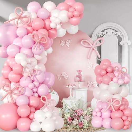 Jiusely 91pcs Rosa Weiß Ballon Bogen Kit Pastell Rosa Schleife Ballon Girlande mit Schleife Lange Ballons Rosa und Weiß Latex Ballons für Mädchen Frauen Geburtstag Babyparty Hochzeit Hochzeit Jiusely 91pcs Rosa Weiß Ballon Bogen Kit Pastell Rosa Schleife Ballon Girlande mit Schleife Lange Ballons Rosa und Weiß Latex Ballons für Mädchen Frauen Geburtstag Babyparty Hochzeit Hochzeit von Jiusely