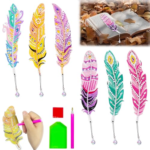 Jiuwtence Diamond Painting Kinder Mädchen Geschenke, Basteln Mädchen 6 7 8 9 10 Jahre, Spielzeug 6 7 8 9 10 Jahre Mädchen, Diamond Painting Lesezeichen Kinder Basteln, Geschenke für Teenager Mädchen von Jiuwtence