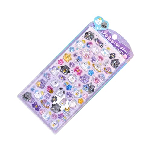 Sticker Für Kinder - 3D Bastel Sticker | Harz Kristall Optik Abziehbilder Für Schule Studenten Kinder Erwachsene Auto Basteln Laptop Flasche Dekorieren von Jkioump