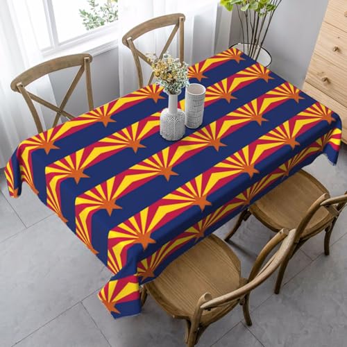Jkkghll Arizona-Flagge, Druck, Camping-Dekoration, 89 x 140 cm, vielseitige, rechteckige Tischdecke für Küche, Esszimmer Jkkghll Arizona-Flagge, Druck, Camping-Dekoration, 89 x 140 cm, vielseitige, rechteckige Tischdecke für Küche, Esszimmer von Jkkghll