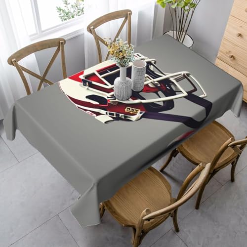 Jkkghll Camping-Dekoration, Motiv: American Football, vielseitige, rechteckige Tischdecke für Küche, Esszimmer, 89 x 140 cm Jkkghll Camping-Dekoration, Motiv: American Football, vielseitige, rechteckige Tischdecke für Küche, Esszimmer, 89 x 140 cm von Jkkghll