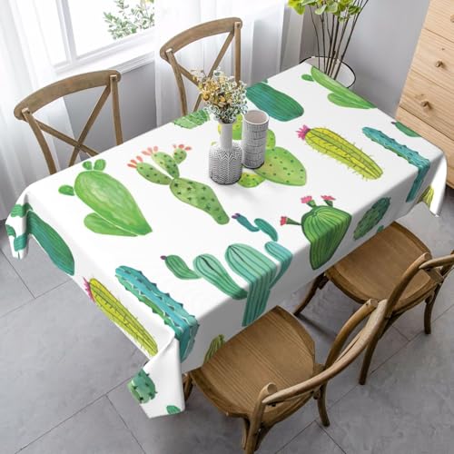 Jkkghll Campingdekoration mit Kaktus-Druck, 89,9 x 140,9 cm, vielseitige, rechteckige Tischdecke für Küche, Esszimmer Jkkghll Campingdekoration mit Kaktus-Druck, 89,9 x 140,9 cm, vielseitige, rechteckige Tischdecke für Küche, Esszimmer von Jkkghll