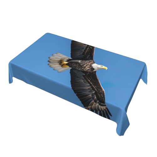 Jkkghll Campingdekoration mit Weißkopfseeadler, vielseitige, rechteckige Tischdecke für Küche, Esszimmer, 89 x 140 cm Jkkghll Campingdekoration mit Weißkopfseeadler, vielseitige, rechteckige Tischdecke für Küche, Esszimmer, 89 x 140 cm von Jkkghll