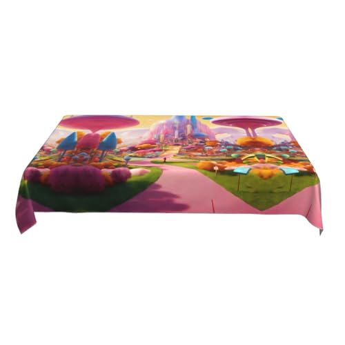 Jkkghll Candy Land Print Camping-Dekoration, 89,9 x 140,9 cm, vielseitige, rechteckige Tischdecke für Küche, Esszimmer Jkkghll Candy Land Print Camping-Dekoration, 89,9 x 140,9 cm, vielseitige, rechteckige Tischdecke für Küche, Esszimmer von Jkkghll
