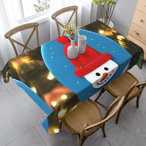Jkkghll Weihnachts-Karton-Schneemann-Druck, Camping-Dekoration, 89 x 140 cm, vielseitige, rechteckige Tischdecke für Küche, Esszimmer Jkkghll Weihnachts-Karton-Schneemann-Druck, Camping-Dekoration, 89 x 140 cm, vielseitige, rechteckige Tischdecke für Küche, Esszimmer von Jkkghll