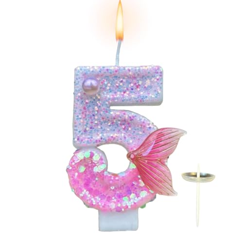 Jlkegfdf Geburtstagskerzen Zahlen – Rosa Kuchenkerzen mit Fischschwanz-Dekorationen – Neuheit dekorative Kerzen Kuchen Topper, Treffen Motto-Party-Zubehör für Hochzeitsfeier Jlkegfdf Geburtstagskerzen Zahlen – Rosa Kuchenkerzen mit Fischschwanz-Dekorationen – Neuheit dekorative Kerzen Kuchen Topper, Treffen Motto-Party-Zubehör für Hochzeitsfeier von Jlkegfdf