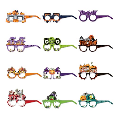 Jlkegfdf Halloween-Brille für Kinder – Halloween-Brillen, Halloween-Fotoautomaten-Requisiten, Halloween-Neuheit, Brillen, Halloween-Partygeschenke, Papier-Partybrille für Halloween-Dekorationen Jlkegfdf Halloween-Brille für Kinder – Halloween-Brillen, Halloween-Fotoautomaten-Requisiten, Halloween-Neuheit, Brillen, Halloween-Partygeschenke, Papier-Partybrille für Halloween-Dekorationen von Jlkegfdf