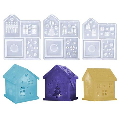 Jlkegfdf Silikonform für Schneehaus, Epoxidharz, Gießform, LED-Kerzenhalter, Kunsthandwerk aus Silikon für romantische Heimdekoration, Kunstharzhandwerk Jlkegfdf Silikonform für Schneehaus, Epoxidharz, Gießform, LED-Kerzenhalter, Kunsthandwerk aus Silikon für romantische Heimdekoration, Kunstharzhandwerk von Jlkegfdf