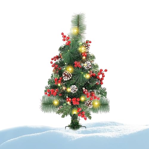 Jlkegfdf Weihnachtsbaumbeleuchtung für den Außenbereich, batteriebetriebene Landschaftsdekoration mit 20 LEDs, Hofdekoration mit Weihnachtskugeln und Tannenzapfen für den Winter, Gehweg, Terrasse Jlkegfdf Weihnachtsbaumbeleuchtung für den Außenbereich, batteriebetriebene Landschaftsdekoration mit 20 LEDs, Hofdekoration mit Weihnachtskugeln und Tannenzapfen für den Winter, Gehweg, Terrasse von Jlkegfdf