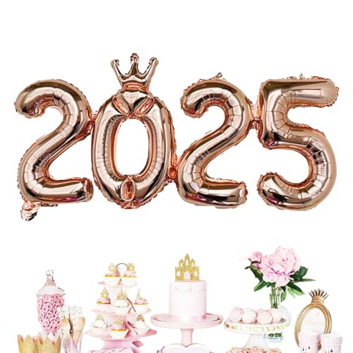 2025 Folienballons - Nummer Luftballons für Silvester, Graduierung, Partydekoration | Big 2025 für Weihnachts-Event, Feier 2025 Folienballons - Nummer Luftballons für Silvester, Graduierung, Partydekoration | Big 2025 für Weihnachts-Event, Feier von Jlobnyiun
