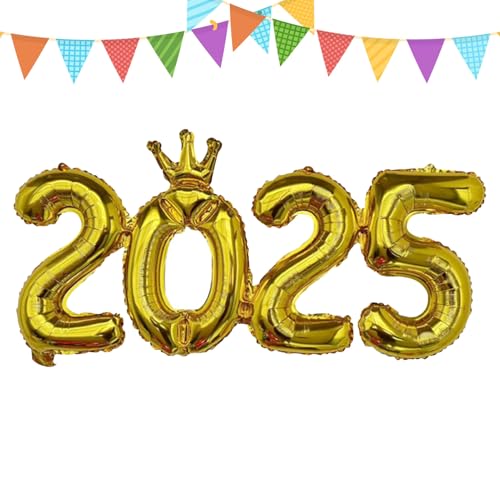 2025 Folienballons - Nummer Luftballons für Silvester, Graduierung, Partydekoration | Big 2025 für Weihnachts-Event, Feier 2025 Folienballons - Nummer Luftballons für Silvester, Graduierung, Partydekoration | Big 2025 für Weihnachts-Event, Feier von Jlobnyiun
