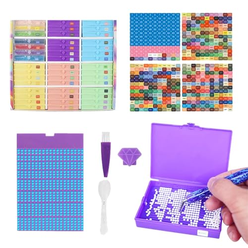 Aufbewahrung für Gemälde mit Strasssteinen, Organizer für Kunst, mit Kristallen: Tabletts, Ständer und Behälter, Schachteln, Tabletts und Ständer für Strass-Zubehör, für Erwachsene, Herren Aufbewahrung für Gemälde mit Strasssteinen, Organizer für Kunst, mit Kristallen: Tabletts, Ständer und Behälter, Schachteln, Tabletts und Ständer für Strass-Zubehör, für Erwachsene, Herren von Jlobnyiun