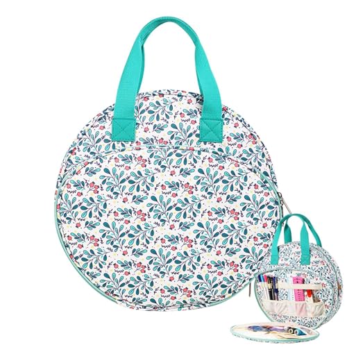 Aufbewahrungstasche für Stickerei, Organizer für Stickereien, Aufbewahrungstasche für runde Stickvorräte, tragbar, mit mehreren Taschen, Taschen Aufbewahrungstasche für Stickerei, Organizer für Stickereien, Aufbewahrungstasche für runde Stickvorräte, tragbar, mit mehreren Taschen, Taschen von Jlobnyiun