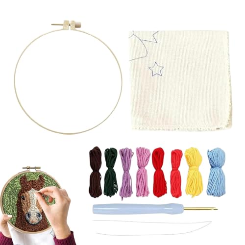 August August Set Filo Kit für Erwachsene, Unterparbyn Set zum Punchen im Tierfaden - Buschspielzeug mit Cartoon-Landschaftsmatte, Unterboden-Set August August Set Filo Kit für Erwachsene, Unterparbyn Set zum Punchen im Tierfaden - Buschspielzeug mit Cartoon-Landschaftsmatte, Unterboden-Set von Jlobnyiun