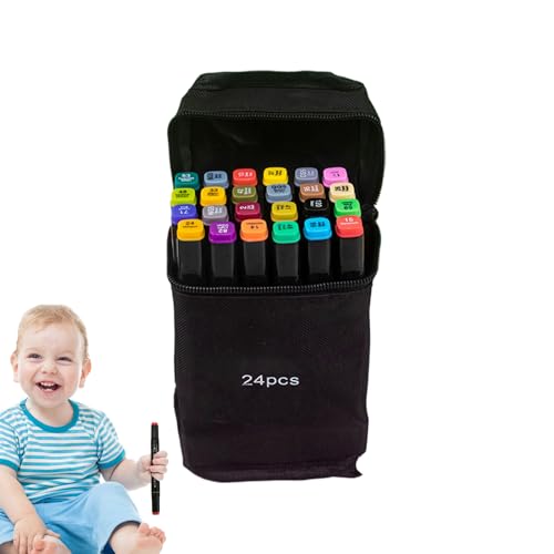Doppel-Tipp-Marker, Zeichnung von Kunstbedarf, kreatives Stifte-Set | feiner und gebürsteter Tipp mit glatter Tintenfunktion und tragbarer Hülle, Permanentmarkern für das J Doppel-Tipp-Marker, Zeichnung von Kunstbedarf, kreatives Stifte-Set | feiner und gebürsteter Tipp mit glatter Tintenfunktion und tragbarer Hülle, Permanentmarkern für das J von Jlobnyiun