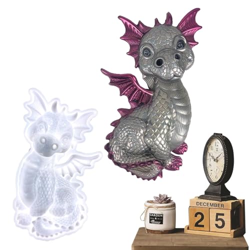 Drachenkuchenform - Silikon Drachenform, 3D -Handwerksharz -Werkzeug | -Epoxidharz -Gussform für Skulpturenprojekte, dekorative Tierkunstform für Kuchenseifenkerze und handgefertigte Wohnkultur Drachenkuchenform - Silikon Drachenform, 3D -Handwerksharz -Werkzeug | -Epoxidharz -Gussform für Skulpturenprojekte, dekorative Tierkunstform für Kuchenseifenkerze und handgefertigte Wohnkultur von Jlobnyiun