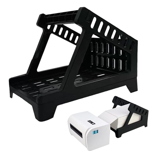 Etikettenhalter Ständer - Thermorolle, Fanfold Base | Stabiler Aufkleberhalter für Versandetiketten, Barcode-Rollen, Desktop-Etikettendrucker-Unterstützung, Versandraum, - und Geschäftsverpackung Etikettenhalter Ständer - Thermorolle, Fanfold Base | Stabiler Aufkleberhalter für Versandetiketten, Barcode-Rollen, Desktop-Etikettendrucker-Unterstützung, Versandraum, - und Geschäftsverpackung von Jlobnyiun