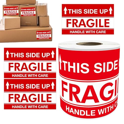 Fragile Versandaufkleber, Verpackungsetiketten für Umzugskisten, Versandetiketten, starke Klebeetiketten für Umzugskarten, Warnaufkleber i Fragile Versandaufkleber, Verpackungsetiketten für Umzugskisten, Versandetiketten, starke Klebeetiketten für Umzugskarten, Warnaufkleber i von Jlobnyiun