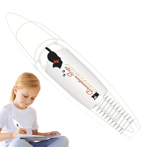 Jlobnyiun Dekorative Stifte für Kinder, Bandstift, Scrapbooking -Stifte, Rolltip-Design, Cartoon-Muster-Grenze, Zeichnungsnotiz Nehmen Sie Vorräte für Kinder, Erwachsene von Jlobnyiun