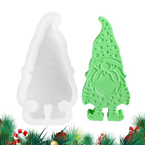 Jlobnyiun Epoxidharz-Formen | Sternform, schwedische Nisse-Kerzenherstellung, handgefertigte Aromatherapie-Dekoration, Kerzenherstellungszubehör für Weihnachten, Urlaub, Hochzeit von Jlobnyiun