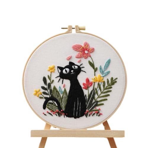 Jlobnyiun Katzen Stickerei Set | Gestempeltes Katzen Stickpackung Für Anfänger - Handgefertigtes Stick-Set Für Frauen Enthusiasten Wohnungswarming Geburtstag Weihnachten Heimdekoration Projekte Jlobnyiun Katzen Stickerei Set | Gestempeltes Katzen Stickpackung Für Anfänger - Handgefertigtes Stick-Set Für Frauen Enthusiasten Wohnungswarming Geburtstag Weihnachten Heimdekoration Projekte von Jlobnyiun