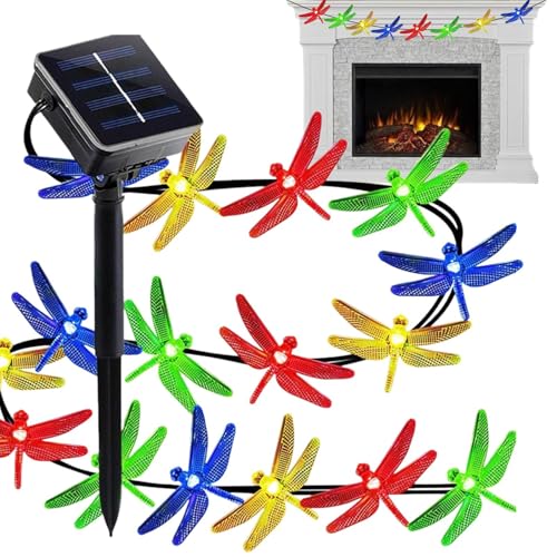 Jlobnyiun Solarlichterkette Für Außenbereich, Solare Gartenlichterkette Für Draußen, Libellen Feenlicht Mit 8 Modi Wasserdicht Für Pavillon Baum Gartenzaun Jlobnyiun Solarlichterkette Für Außenbereich, Solare Gartenlichterkette Für Draußen, Libellen Feenlicht Mit 8 Modi Wasserdicht Für Pavillon Baum Gartenzaun von Jlobnyiun