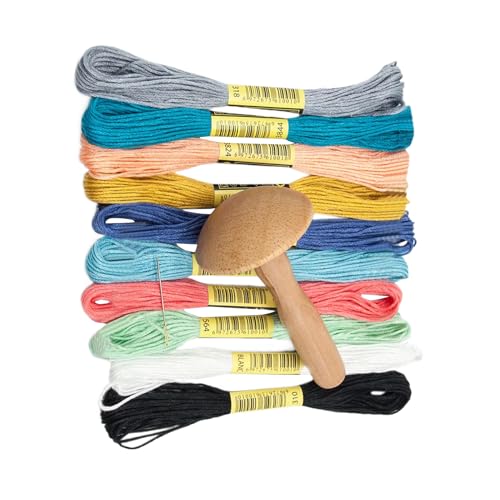 Jlobnyiun Stopfgarn – Pilz zum Aufbügeln aus Holz, Reparaturzubehör, Stickset, Handwerksreparatur für Kleidung, Hüte, Hosen, Pullover Jlobnyiun Stopfgarn – Pilz zum Aufbügeln aus Holz, Reparaturzubehör, Stickset, Handwerksreparatur für Kleidung, Hüte, Hosen, Pullover von Jlobnyiun