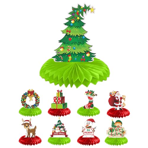 Jlobnyiun Weihnachts-Tischdekoration, Tischdekoration, Weihnachtsdekoration, Tischdekoration, Bürodekoration, 9 x Papier, Weihnachtsdekoration, Dekoration Jlobnyiun Weihnachts-Tischdekoration, Tischdekoration, Weihnachtsdekoration, Tischdekoration, Bürodekoration, 9 x Papier, Weihnachtsdekoration, Dekoration von Jlobnyiun