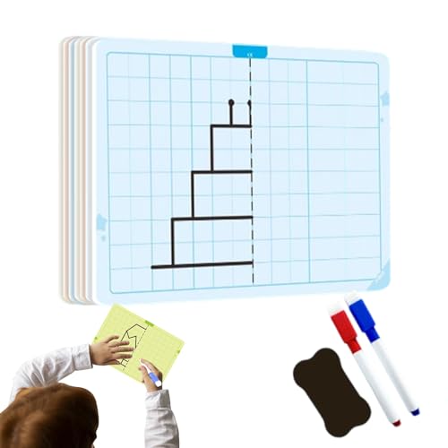 Karte zum symmetrischen Zeichnen mit Gittermuster | Symmetrie Zeichenbrett Mit Gittermuster,Mal-Trainingsspielzeug STEM Kreativ Aktivität Für Schule Kindergarten Kita Karte zum symmetrischen Zeichnen mit Gittermuster | Symmetrie Zeichenbrett Mit Gittermuster,Mal-Trainingsspielzeug STEM Kreativ Aktivität Für Schule Kindergarten Kita von Jlobnyiun