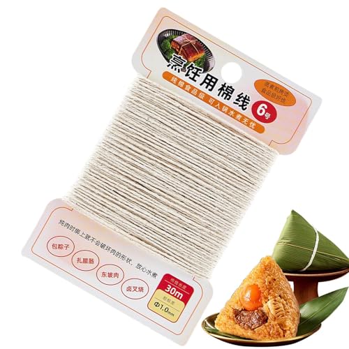 Küche Küche Food Safe Kitchen String | 98,43 Fuß langlebiges Baumwollgarn mit Hitzebeständigkeit zum Rösten, Binden von Würstchen und täglichen Küchenaufgaben in der P Küche Küche Food Safe Kitchen String | 98,43 Fuß langlebiges Baumwollgarn mit Hitzebeständigkeit zum Rösten, Binden von Würstchen und täglichen Küchenaufgaben in der P von Jlobnyiun
