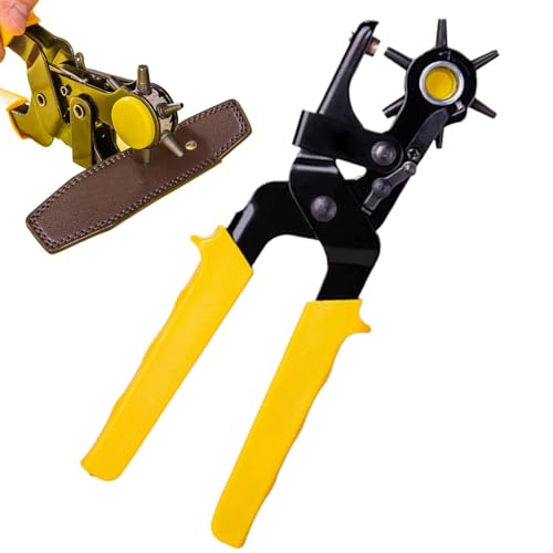 Leder Stanzzange, Leder Stanzer Set | Tragbares Gürtellocher Set - Robuster Stoffstanzer | Professioneller Gürtellocher Leder Stanzzange, Leder Stanzer Set | Tragbares Gürtellocher Set - Robuster Stoffstanzer | Professioneller Gürtellocher von Jlobnyiun