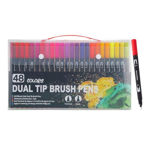 Marker und Pinsel Set mit feiner Doppelspitze, Künstlerfarbstift-Set | Marker mit Doppelspitze zum Schreiben für - Marker mit Doppelspitze n Marker und Pinsel Set mit feiner Doppelspitze, Künstlerfarbstift-Set | Marker mit Doppelspitze zum Schreiben für - Marker mit Doppelspitze n von Jlobnyiun