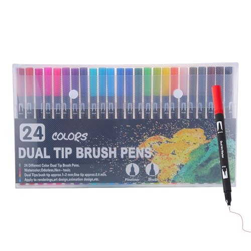 Marker und Pinsel Set mit feiner Doppelspitze, Künstlerfarbstift-Set | Marker mit Doppelspitze zum Schreiben für - Marker mit Doppelspitze n Marker und Pinsel Set mit feiner Doppelspitze, Künstlerfarbstift-Set | Marker mit Doppelspitze zum Schreiben für - Marker mit Doppelspitze n von Jlobnyiun