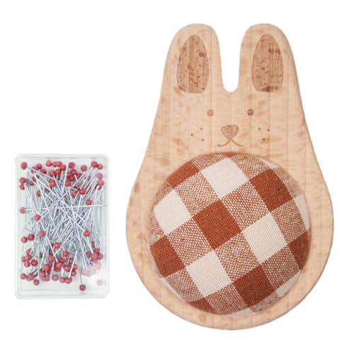 Nadelhalter für Nähnadeln, Kissen für Zuhause, lustiger Organizer für Cartoon-Tiere mit 100 Stecknadeln für Quilter, Anfänger in Näharbeiten, Näharbeiten und Zimmer von Jlobnyiun