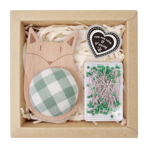 Nadelkissen, Nadelhalter für Bastelarbeiten, lustiger Organizer für Cartoon-Tiere mit 100 Stecknadeln für Quilter, Nähanfänger, Näharbeiten und Zimmer Nadelkissen, Nadelhalter für Bastelarbeiten, lustiger Organizer für Cartoon-Tiere mit 100 Stecknadeln für Quilter, Nähanfänger, Näharbeiten und Zimmer von Jlobnyiun