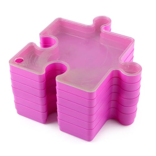 Puzzlesortierland – stapelbare Aufbewahrungstabletts mit Deckeln zum Organisieren von Teilen | Puzzle Piece Organizer Box, verriegelte Sortierboxen für bis zu 1000 Teile, Behälter in Form von Puzzlesortierland – stapelbare Aufbewahrungstabletts mit Deckeln zum Organisieren von Teilen | Puzzle Piece Organizer Box, verriegelte Sortierboxen für bis zu 1000 Teile, Behälter in Form von von Jlobnyiun