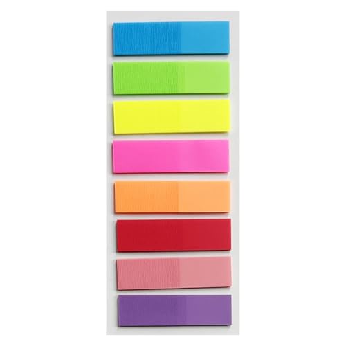 Seitenfaktoren, Klebekarten der Seitenmarker, 8 Farbtonsignalkarten, farbige Klebeetiketten für Notizen, fluoreszierende Aufkleber für Karteikarten für Seitenfaktoren, Klebekarten der Seitenmarker, 8 Farbtonsignalkarten, farbige Klebeetiketten für Notizen, fluoreszierende Aufkleber für Karteikarten für von Jlobnyiun