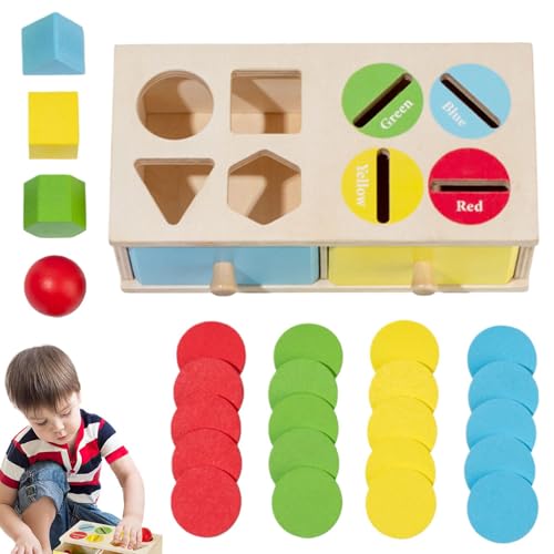 Sortierspielzeug für Farbformen aus Holz, Sortierbox für Farbformen aus Holz, sensorisches Spielzeug zum Sortieren von Farben, Sortierer von Formen, Lernspielzeug Sortierspielzeug für Farbformen aus Holz, Sortierbox für Farbformen aus Holz, sensorisches Spielzeug zum Sortieren von Farben, Sortierer von Formen, Lernspielzeug von Jlobnyiun