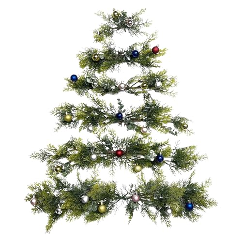 Weihnachtsbaum Wand - Künstliche Zweige Girlande, Wanddeko für Weihnachtsbaum | Dekobaum mit Glocken, Weihnachtszweiggirlande Wanddekoration, künstlicher Weihnachtsbaum Weihnachtsbaum Wand - Künstliche Zweige Girlande, Wanddeko für Weihnachtsbaum | Dekobaum mit Glocken, Weihnachtszweiggirlande Wanddekoration, künstlicher Weihnachtsbaum von Jlobnyiun
