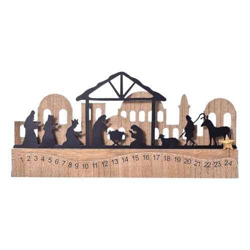 Weihnachtskrippen Adventskalender | Holz Weihnachtskrippe Adventskalender 2025 | Deko Tischdekoration Für Büro Schule Schlafzimmer Party Schrank Geburtstag Tisch Weihnachtskrippen Adventskalender | Holz Weihnachtskrippe Adventskalender 2025 | Deko Tischdekoration Für Büro Schule Schlafzimmer Party Schrank Geburtstag Tisch von Jlobnyiun