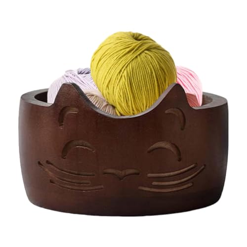 Wollschale Katze aus Holz – Garnschale aus Holz mit Katzenmotiv, Halterung für Wollknäuel | Organizer für Strickzubehör und Häkeln, praktische Aufbewahrung für Garn und Bastelbedarf, Wollschale Katze aus Holz – Garnschale aus Holz mit Katzenmotiv, Halterung für Wollknäuel | Organizer für Strickzubehör und Häkeln, praktische Aufbewahrung für Garn und Bastelbedarf, von Jlobnyiun