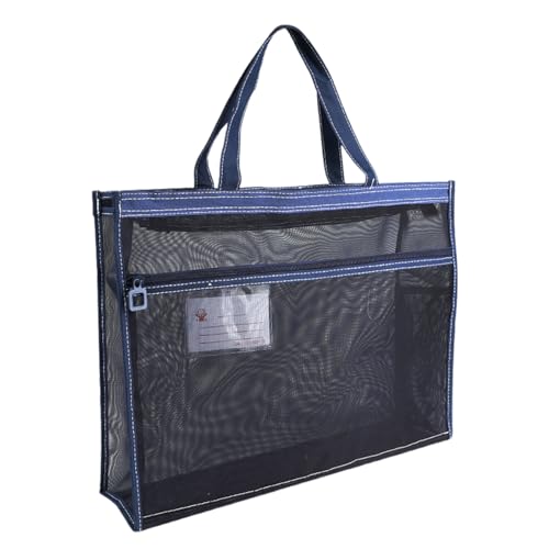 Zipper -Dokumenttasche - Transparente A3 -Dateikoffer, langlebiger Einsatzbeutel, wasserdichtes Kunstportfolio, Heavy Duty Office Carry, Mehrzweck -Reiseordner | Ideal für Charts Artwork Unterrichtsma von Jlobnyiun