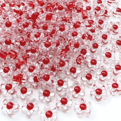 Acryl-Blumen-Perlen, Bonbonfarben, transparent, Kunststoff, Pastellfarben, Abstandshalter, Perlen mit Loch, für Bastelarbeiten, Windspiele, Sonnenfänger, Halsketten, Armbänder, Ohrringe Acryl-Blumen-Perlen, Bonbonfarben, transparent, Kunststoff, Pastellfarben, Abstandshalter, Perlen mit Loch, für Bastelarbeiten, Windspiele, Sonnenfänger, Halsketten, Armbänder, Ohrringe von Jmassyang