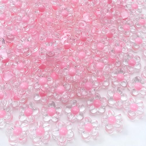 Acryl-Blumen-Perlen, Bonbonfarben, transparent, Kunststoff, Pastellfarben, Abstandshalter, Perlen mit Loch, für Bastelarbeiten, Windspiele, Sonnenfänger, Halsketten, Armbänder, Ohrringe Acryl-Blumen-Perlen, Bonbonfarben, transparent, Kunststoff, Pastellfarben, Abstandshalter, Perlen mit Loch, für Bastelarbeiten, Windspiele, Sonnenfänger, Halsketten, Armbänder, Ohrringe von Jmassyang
